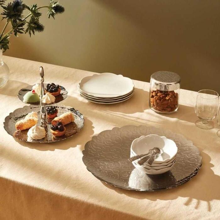 Тарелка для десертов Ø 20,5 cм белая Dressed Alessi