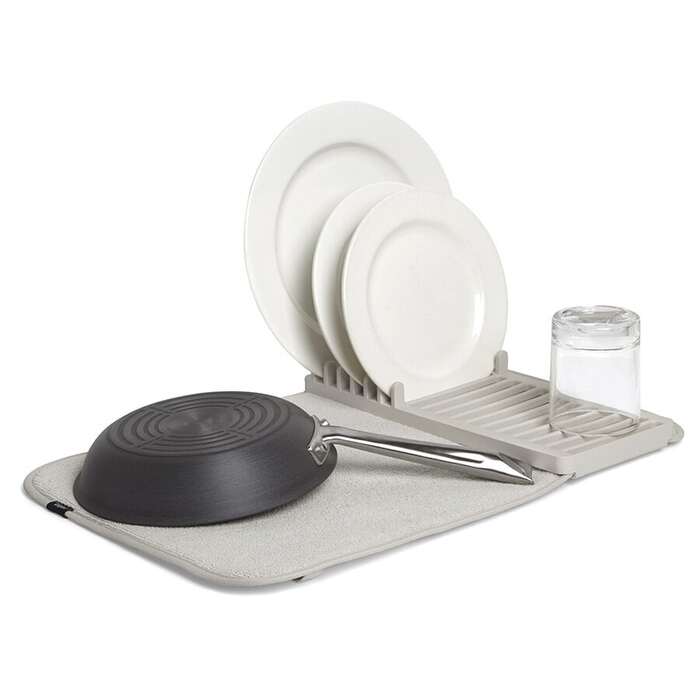 Коврик для сушки посуды 61 x 46 x 2,5 см серый Udry mini Umbra