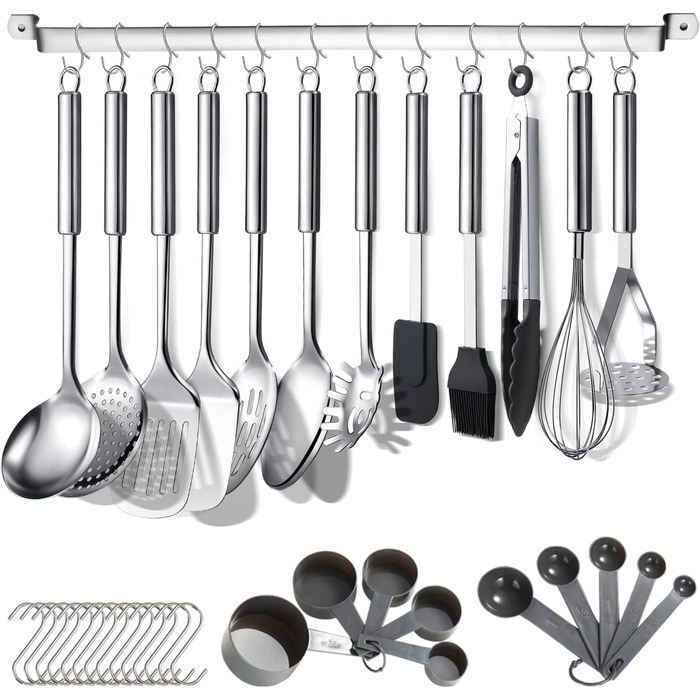 Набор кухонных приборов из нержавеющей стали, 38 предметов Berglander