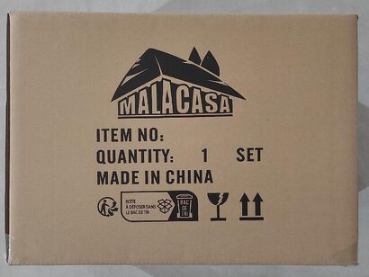 Серо-белый фарфоровый столовый сервиз 100 предметов Elisa Series MALACASA