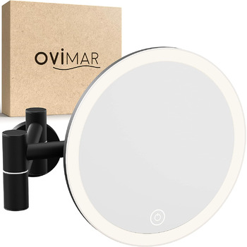 Косметическое зеркало с увеличением и подсветкой Ovimar 