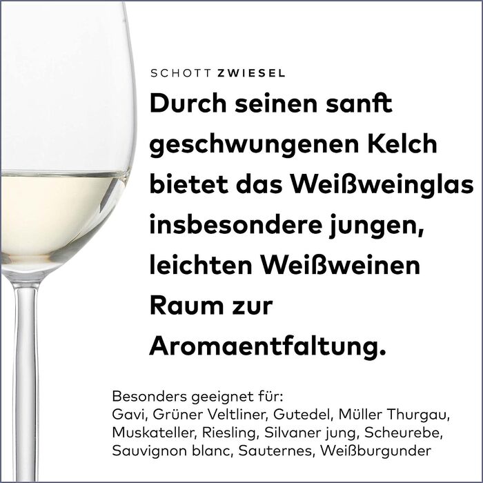 Набор из 6 бокалов для белого вина 300 мл Schott Zwiesel Diva
