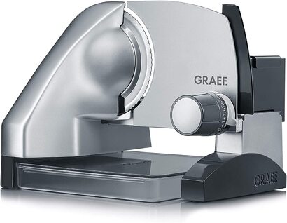 Ломтерезка GRAEF S50000 / 170 Вт / ящик для хранения / насадка MiniSlice / нержавеющая сталь