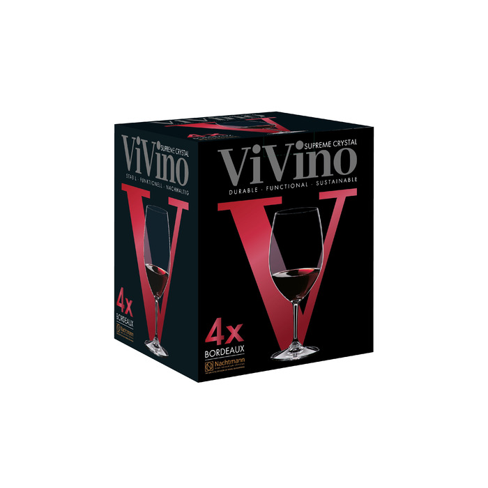 Набор бокалов для красного вина 4 предмета Bordeaux ViVino Nachtmann