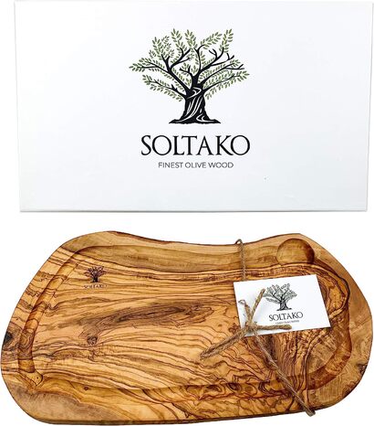 Разделочная доска из оливкового дерева SOLTAKO 35-38 см х 17-19 см