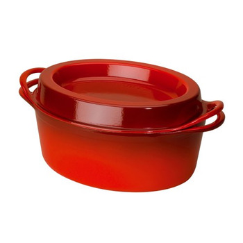 Блюдо для запекания овальное 28 см, вишневое Le Creuset