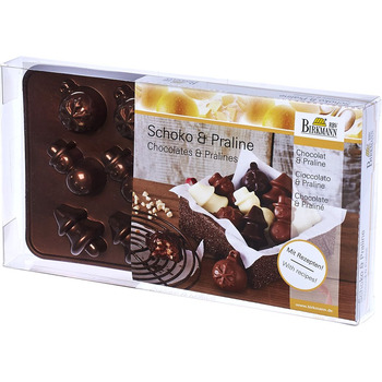 Форма для приготовления шоколадных конфет в рождественском стиле, 11,8 x 2 x 21,6 см, Weihnachten RBV Birkmann