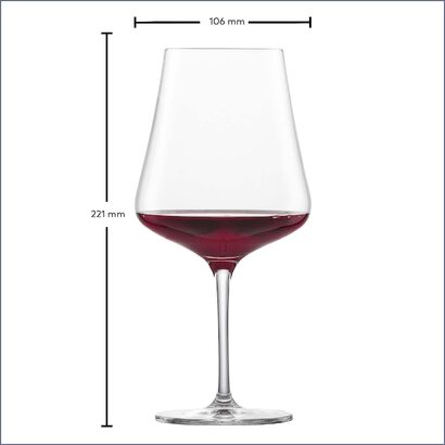 Бокал для бургундского красного вина SCHOTT ZWIESEL Fine (набор из 6 шт. ), стильне бокал для бургундского красного вина, хрустальне бокал из тритана, которе можно мть в посудомоечной машине, производства Германии (арт.- 113769)