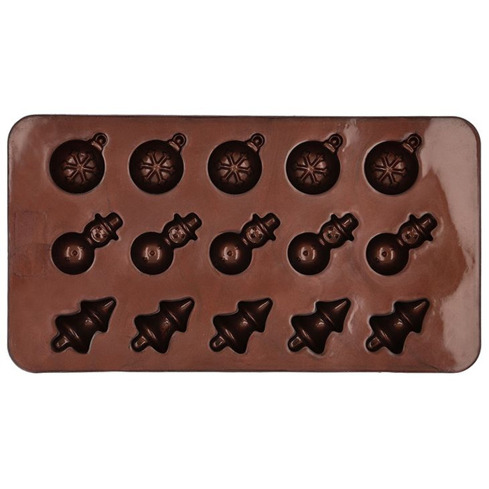 Форма для приготовления шоколадных конфет в рождественском стиле, 2 шт, 11,5 х 21 см, Weihnachten RBV Birkmann