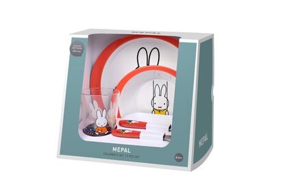 Набор детской посуды 5 предметов Miffy plays Mepal