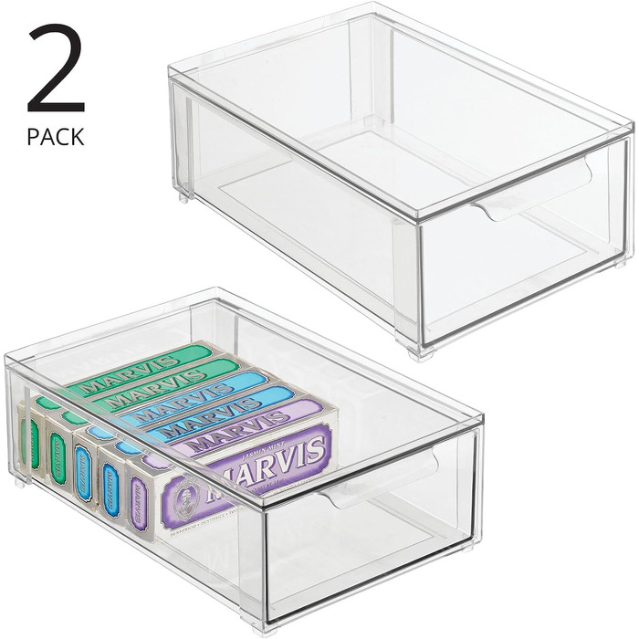 Набор ящик для хранения  2 предмета, 2 30,5 x 20,3 x 10,2 см mDesign