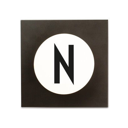Крючки для одежды N 14x14x9 см черно-белые Hook2 Letter Wandhaken Design Letters