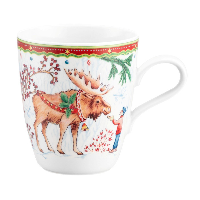 Кружка "Лось с ребенком" 0,4 л Christmas Mugs Seltmann Weiden