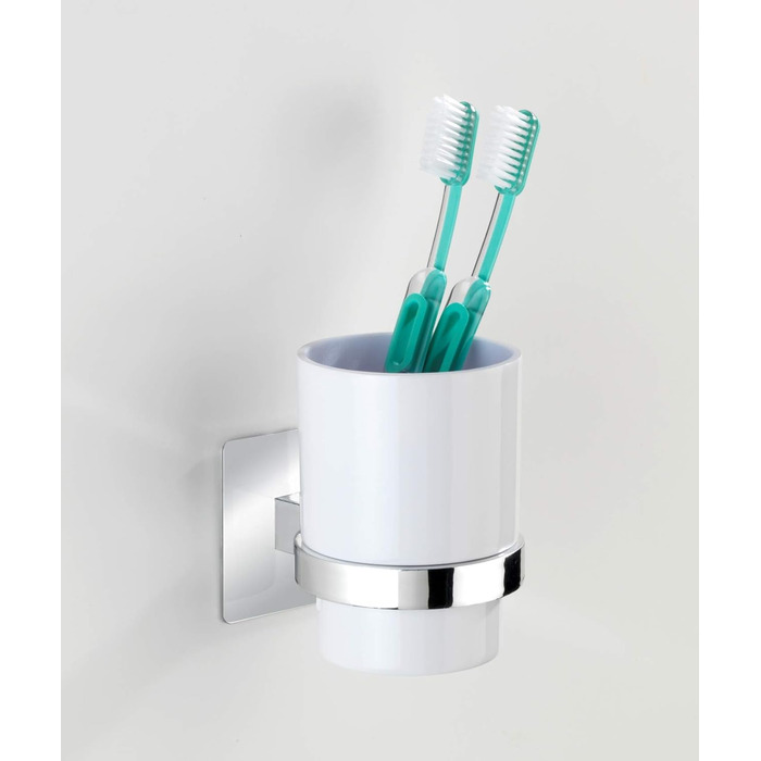 Стакан для зубных щеток №1 / 653W /уп/ молочный