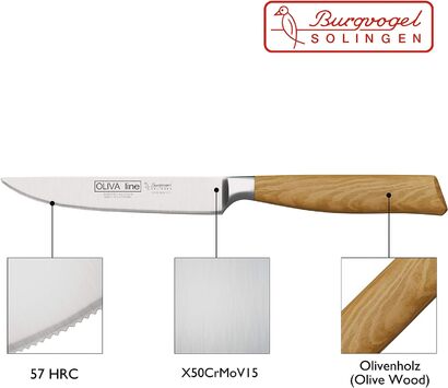 Нож для стейка 12 см Burgvogel Solingen