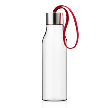 Бутылка 0,5 л прозрачная/красная Trinkflasche Eva Solo