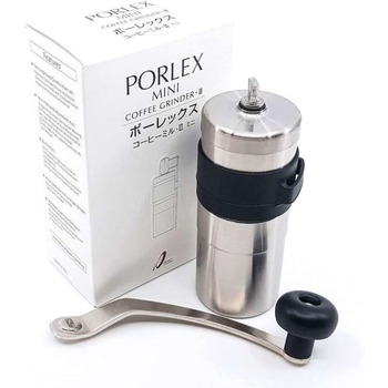 Ручная мини-кофемолка Porlex Mini II из нержавеющей стали, 20 г, серебристая 