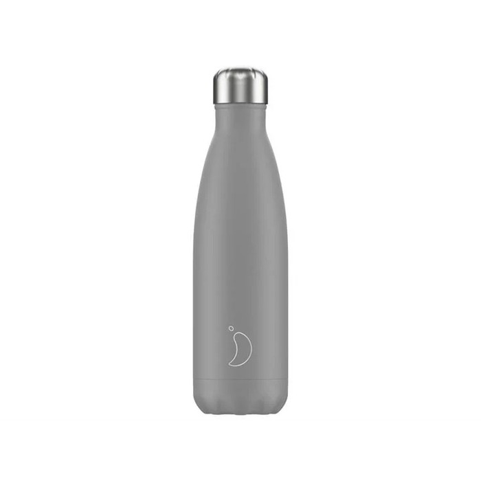 Вакуумная бутылка для воды 0,5 л, серая Monochrome Grey CHILLY'S