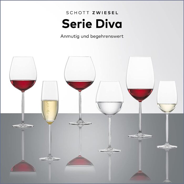 Набор из 6 бокалов для красного вина 480 мл Schott Zwiesel Diva