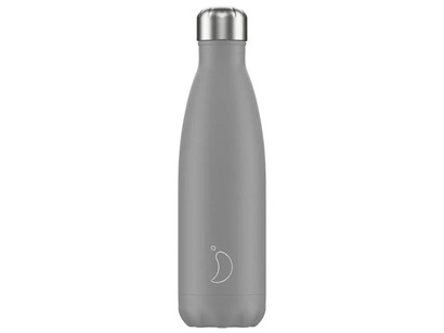Вакуумная бутылка для воды 0,5 л, серая Monochrome Grey CHILLY'S