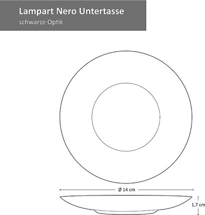 Кофейный сервиз MamboCat Lampart Nero 18 предметов на 6 персон 