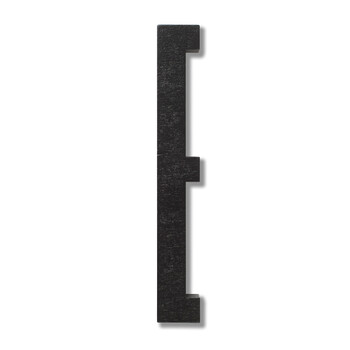 Буквы E 12x0,9 см черные Wooden Letters Indoor Design Letters