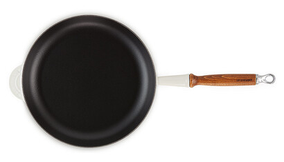 Сковорода с деревянной ручкой 28,9 см меренга Meringue Le Creuset