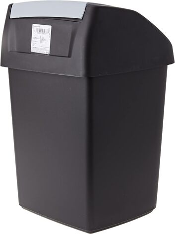 Пластиковый мусорный бак 15 л, черный CURVER