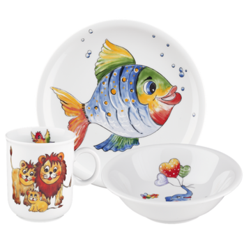 Набор детской посуды 3 предмета Bunte Tierwelt Compact Seltmann