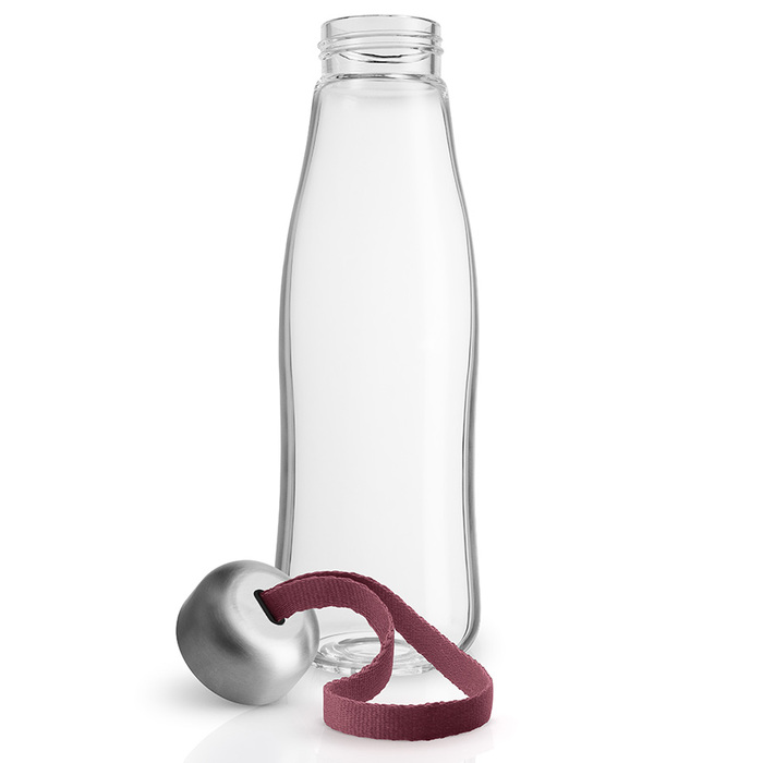 Бутылка стеклянная 0,5 л, прозрачная/гранатовая Eva Solo