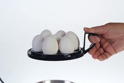 Яйцеварка Solis Egg Boiler & More 827 для 7 яиц, регулировка варки, 3 предмета