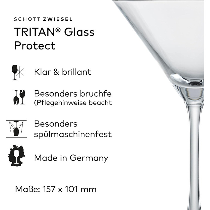 Набор из 6 бокалов для мартини Schott Zwiesel 166 мл
