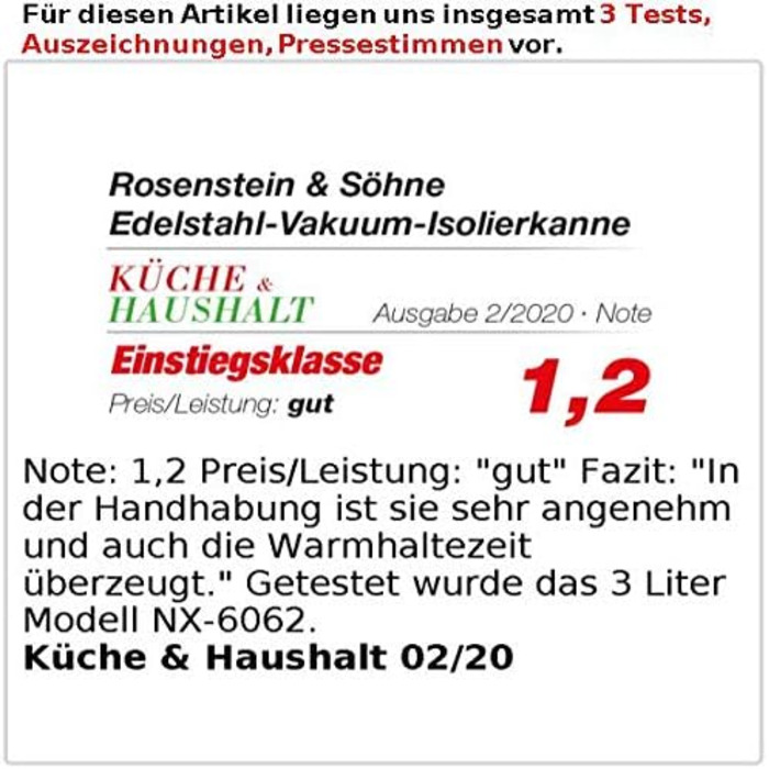 2 термос-кофейника Rosenstein & Söhne NC9578-944 из нержавеющей стали, 5 л