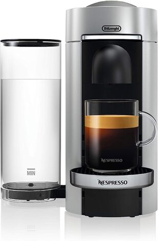 Эспрессо-машина капсульная, серая Nespresso Vertuo Plus De'Longhi