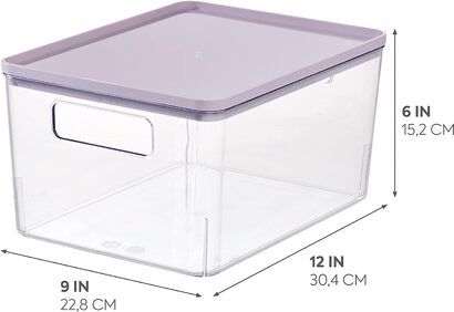 Контейнер для хранения 9 x 12 x 6 см, фиолетовая iDesign