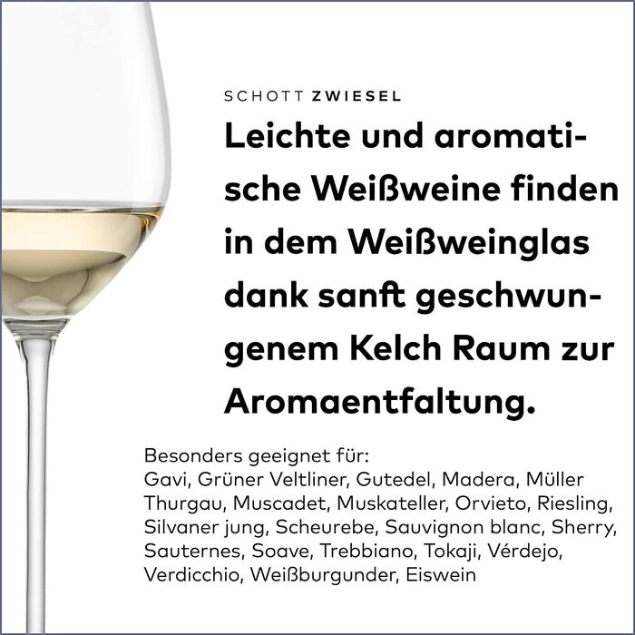 Набор из 6 бокалов для белого вина 404 мл  Schott Zwiesel Fortissimo