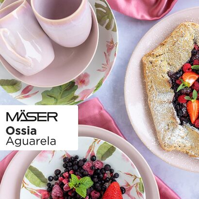 Набор столовой посуды на 6 человек 12 предметов Ossia Aguarela Series MÄSER