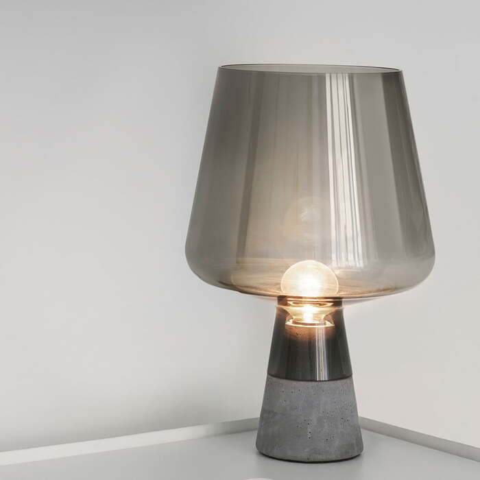 Настольный светильник 38х25 см серый Leimu Iittala