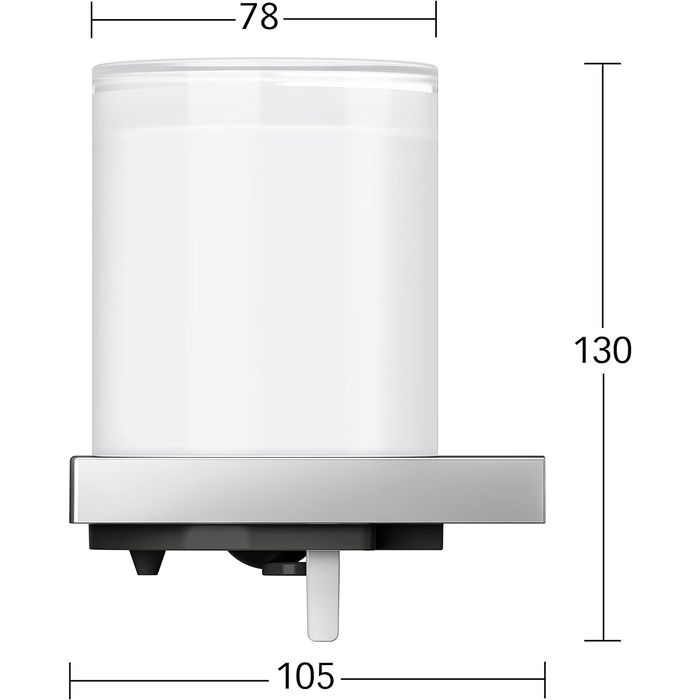 Дозатор для жидкого мыла 180 мл, настенный Keuco