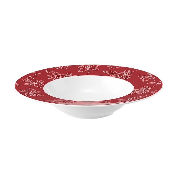 Тарелка для супа 23,5 см красная Waldklänge No Limits Seltmann