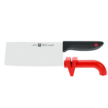 Нож топорик китайский шеф-повара 18 см + точилка для ножей Twin Point Zwilling