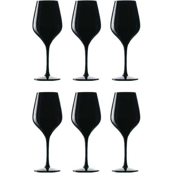 Набор бокалов для вина 6 шт. 350 мл, черный Blind Tasting Stölzle Lausitz