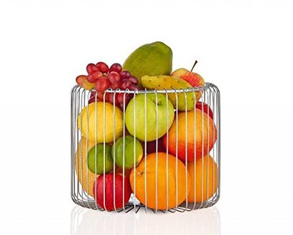 Корзинка для фруктов / овощей серебро 25 см Estra Blomus