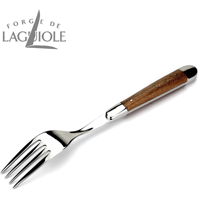Набор из 6 вилок для стейка Forge de Laguiole, нержавеющая сталь, ручка из ореха