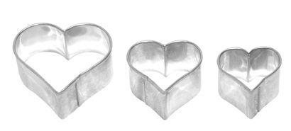 Набор форм для печенья в виде сердец, 3 предмета, RBV Birkmann