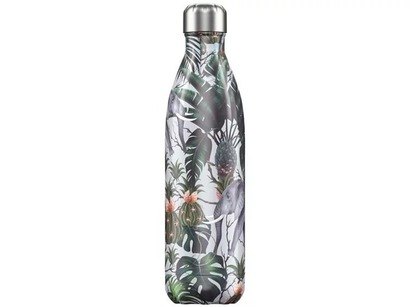Вакуумная бутылка для воды 0,75 л, цветная Tropical Elephant CHILLY'S