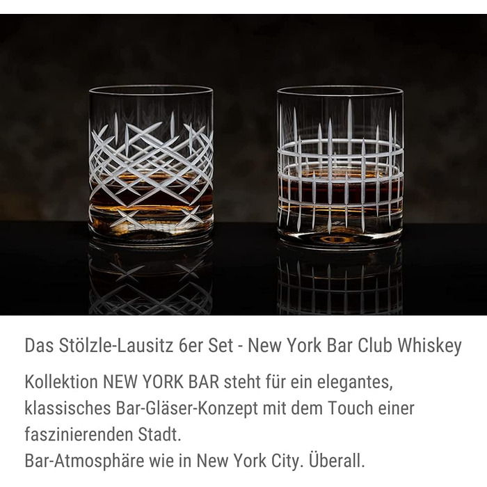 Набор стаканов для виски 6 шт. 320 мл, New York Bar Club Stölzle Lausitz
