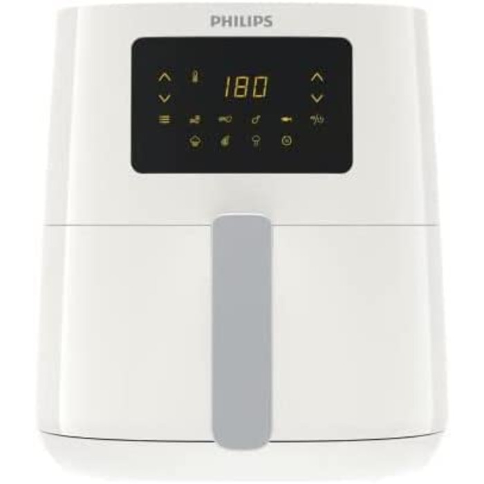 Компактная цифровая фритюрница Philips Essentiale HD9252/00, Безмасляная фритюрница, 0,8 кг, Rapid Air Technology, 7 предварительнх заправок, Белая