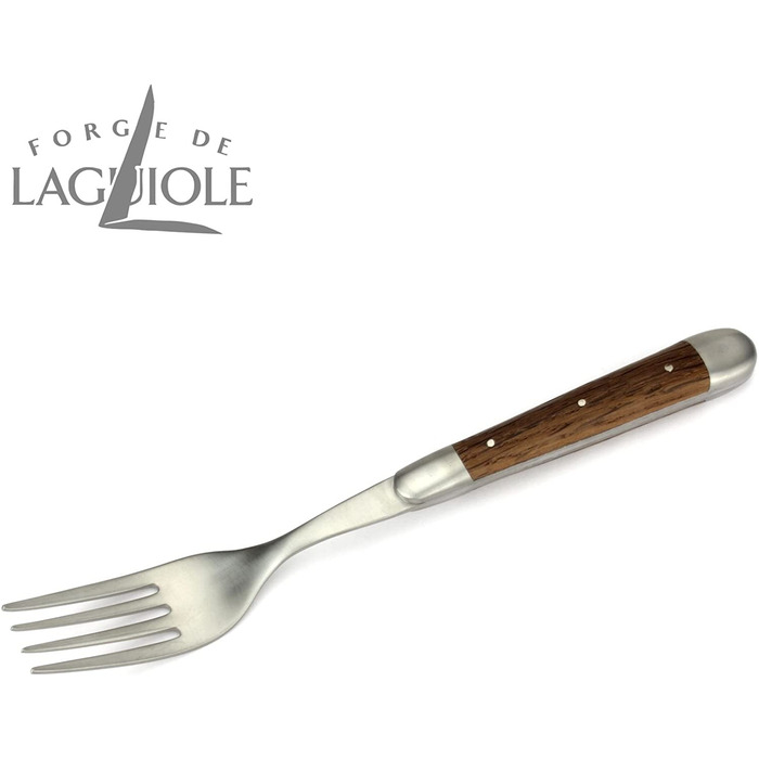 Набор из 2 вилок для стейка Forge de Laguiole, нержавеющая сталь, ручка из болотного дуба