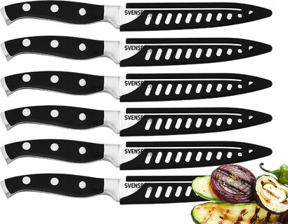 Набор ножей для стейка Svensbjerg, волнистая заточка, нож для стейка из нержавеющей стали, нож для пицц, нож для гриля, 6 предметов SB-SK201